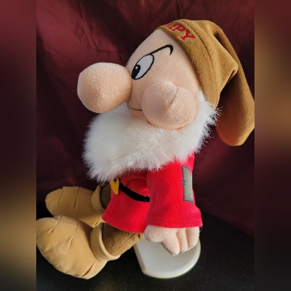 Disney Store Grumpy Plush Snow White and the Seven Dwarfs Sitting 10.5" - Picture 3 of 8